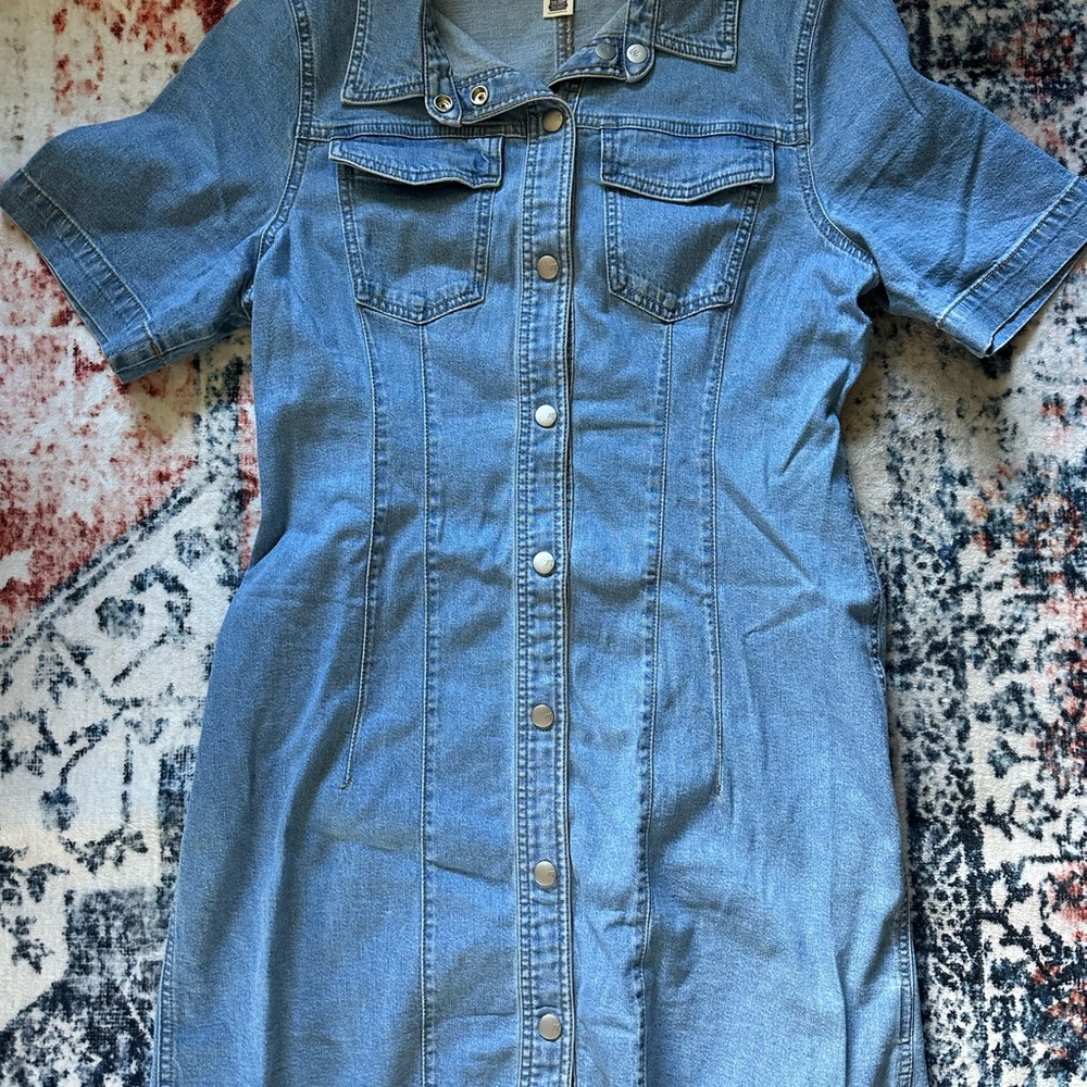Madewell Denim Button-Down Dress